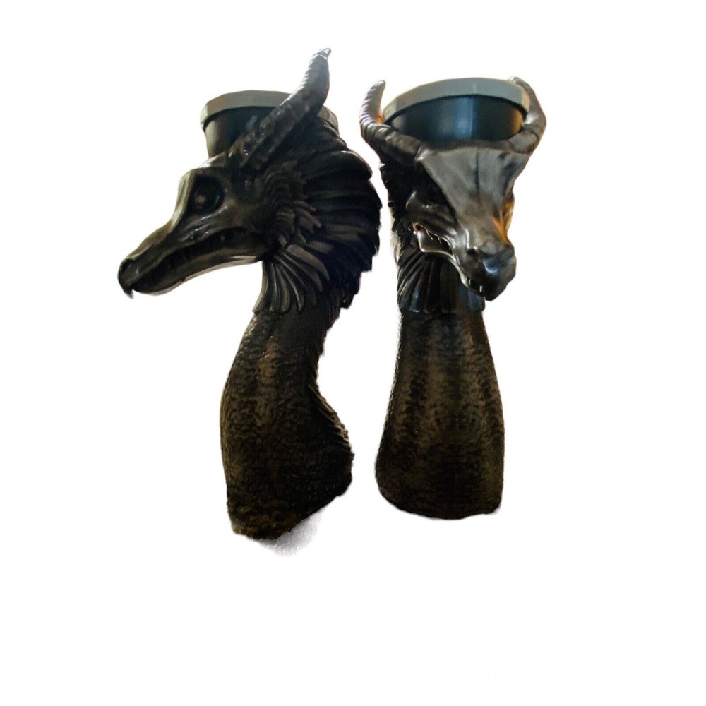 Disney Parks Exclusive Maleficent Dragon Souvenir Tumbler Cup Mug with Straw (2) - Picture 3 of 8